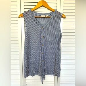 Rachel Zoe - Linen Button Down Tank - Size M